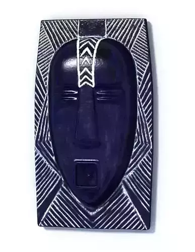African Blue Mask