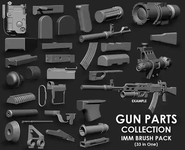 Gun Parts IMM Brush Pack 33 in One
