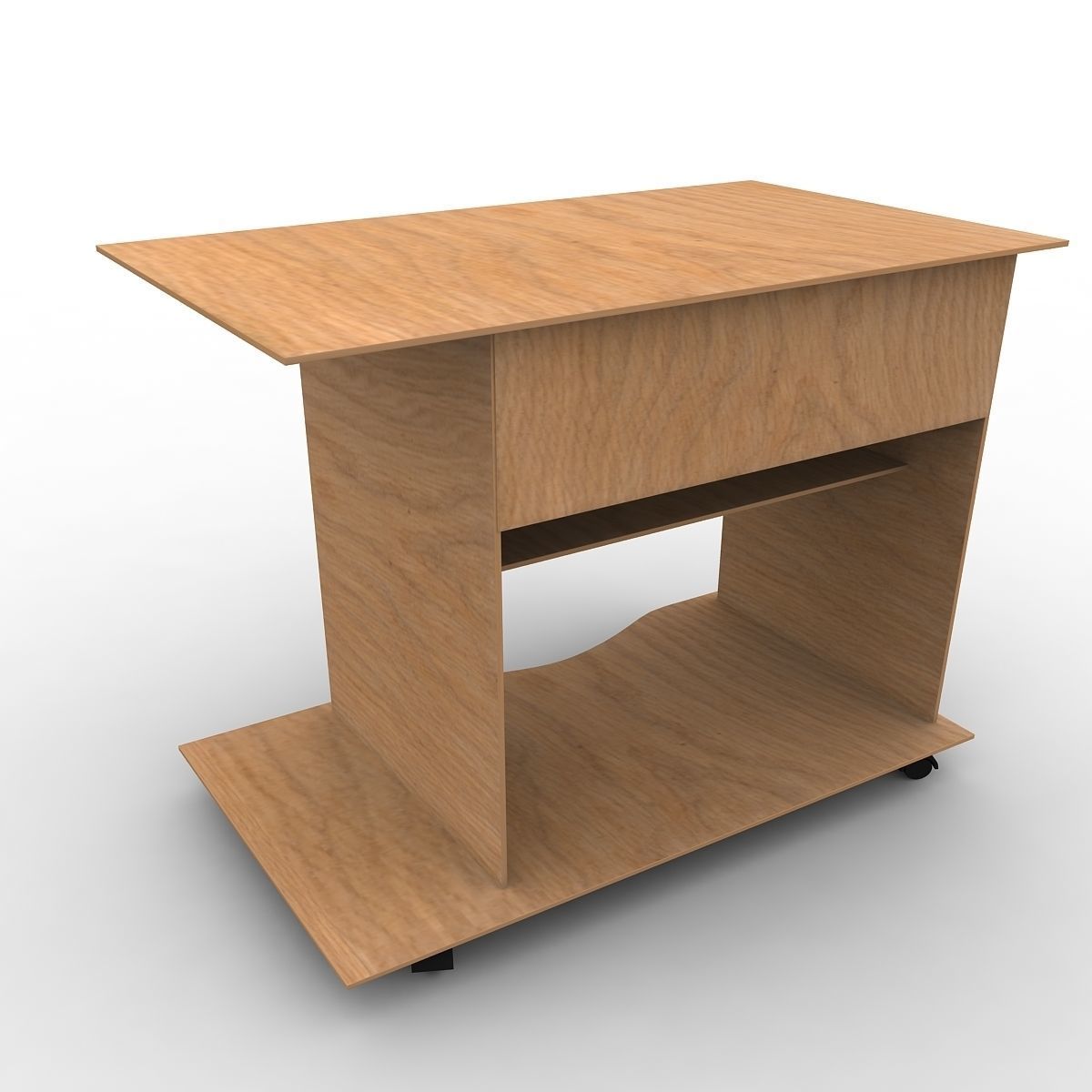 Computer Trolley 3D model_2