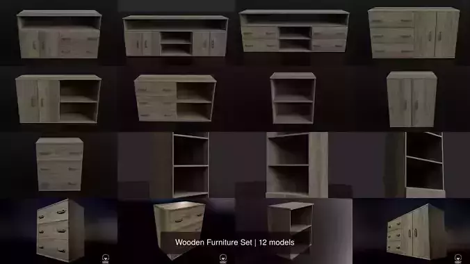 Wooden Furniture Set