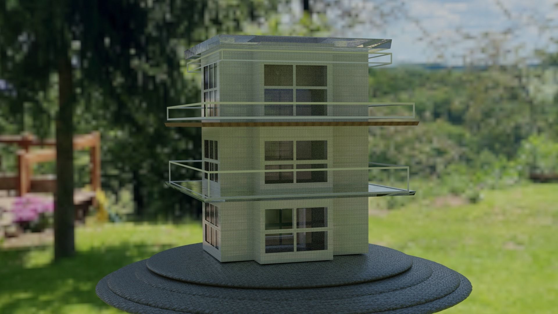 building tall tower 3D model_3