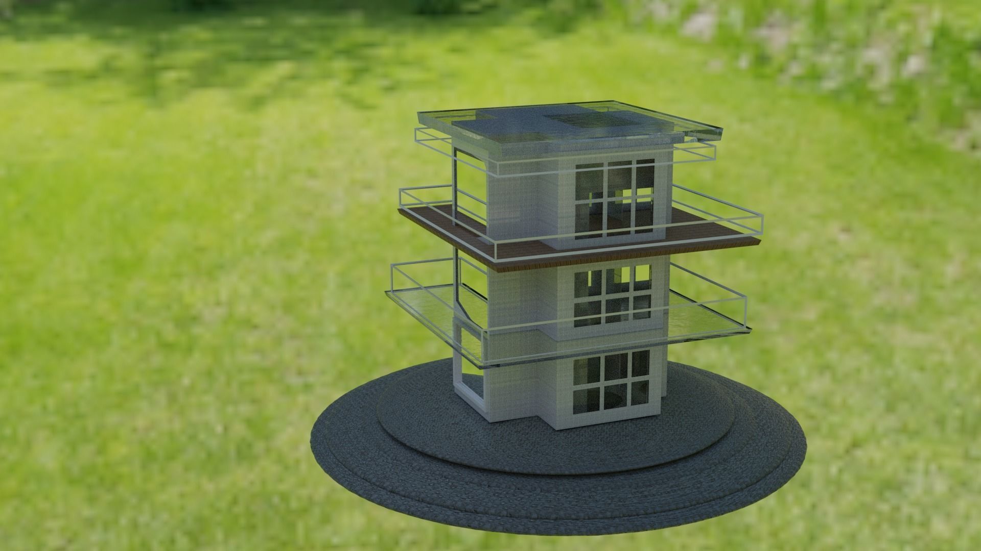building tall tower 3D model_2