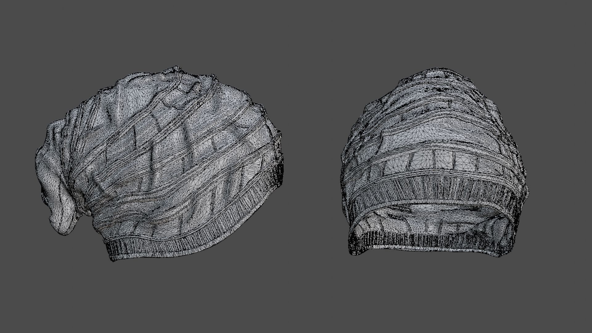 Beanie cap 3D model_6