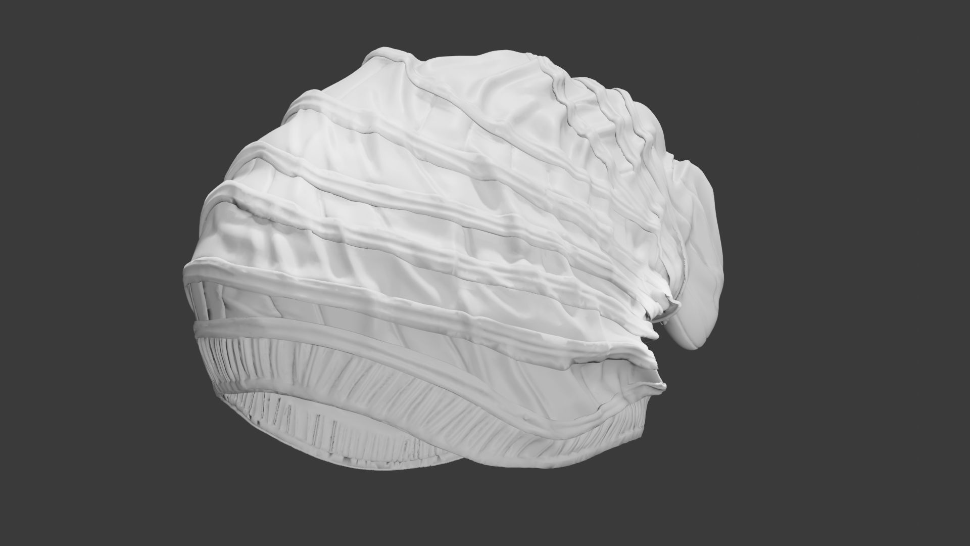 Beanie cap 3D model_2