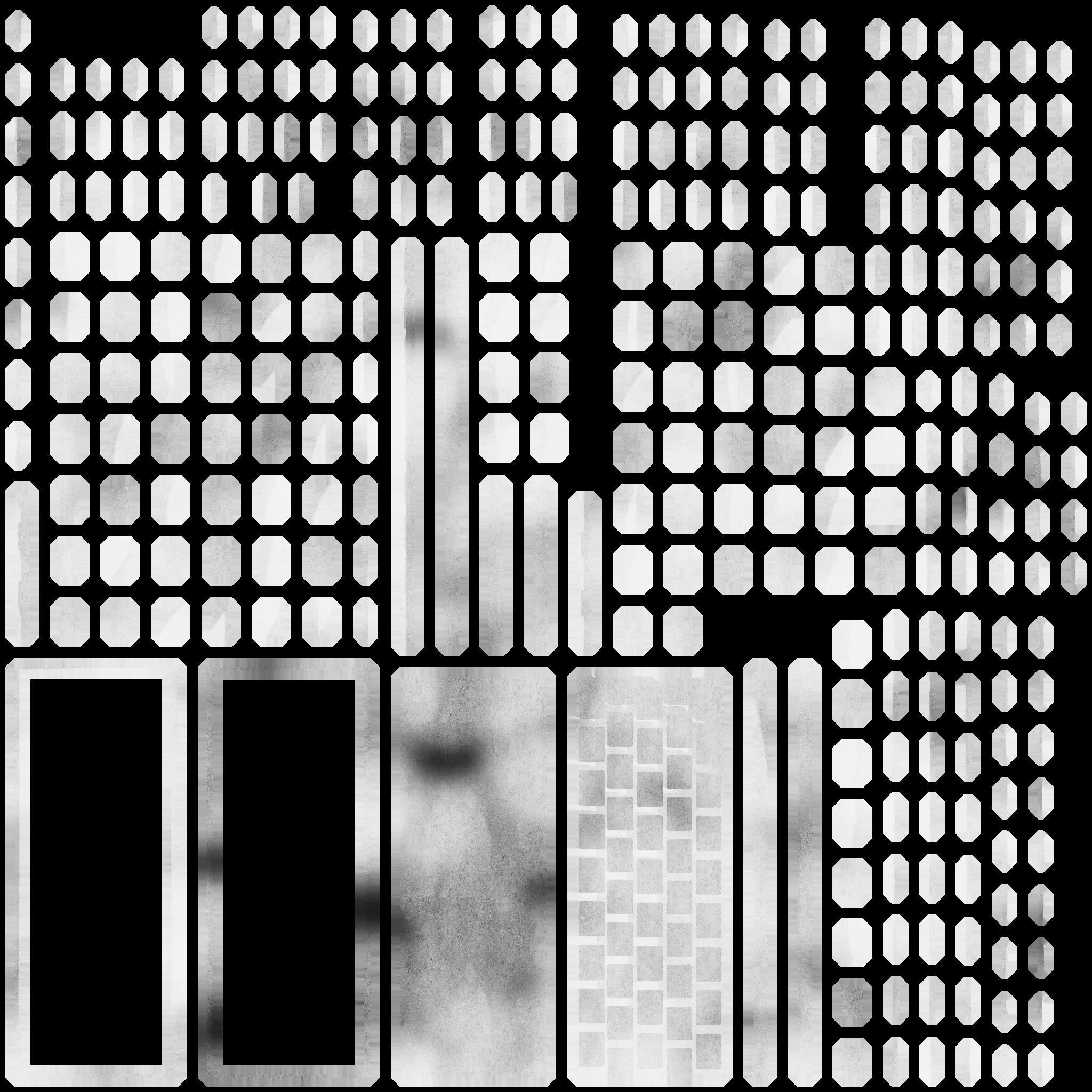 reinforced concrete fence Low-poly 3D model_11