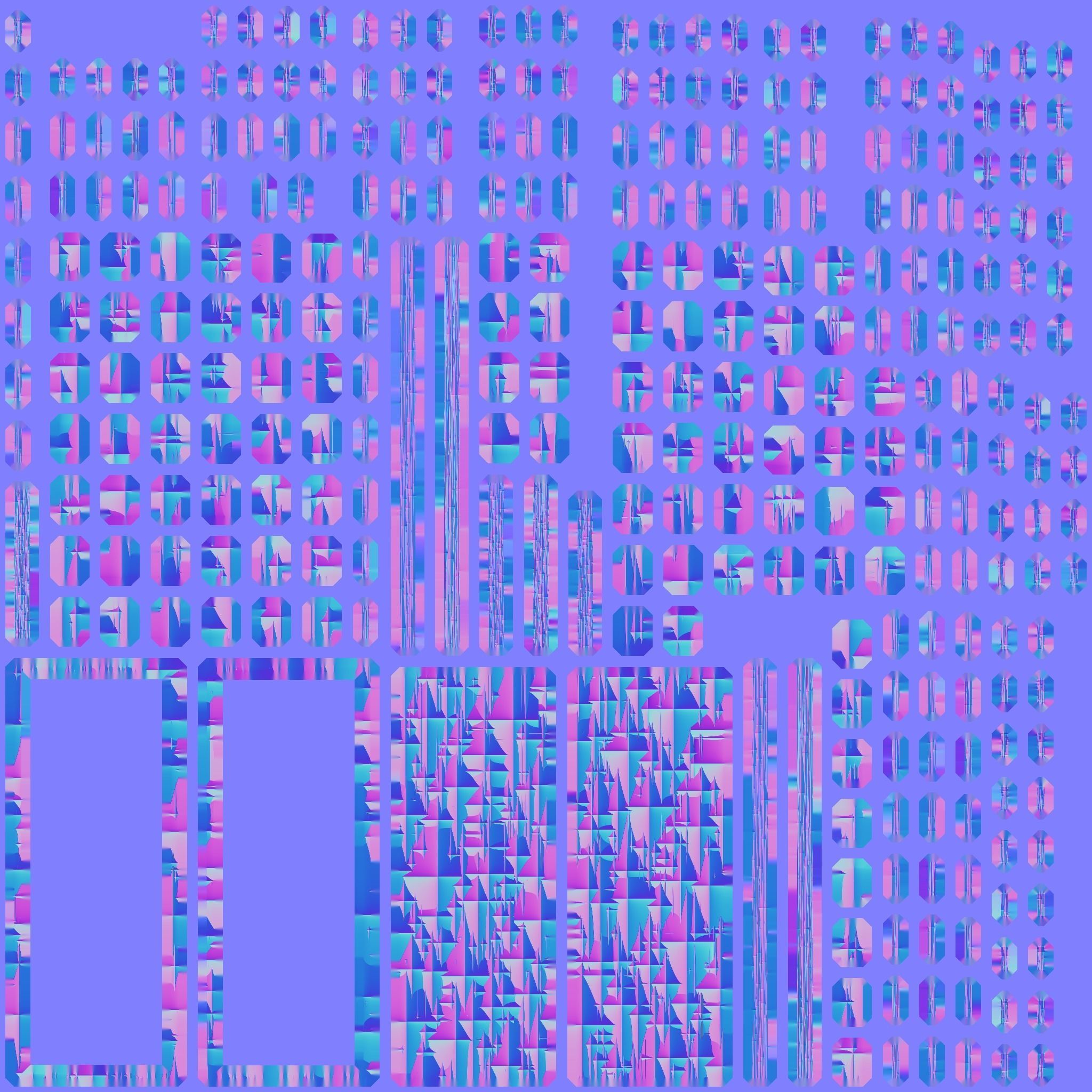 reinforced concrete fence Low-poly 3D model_10