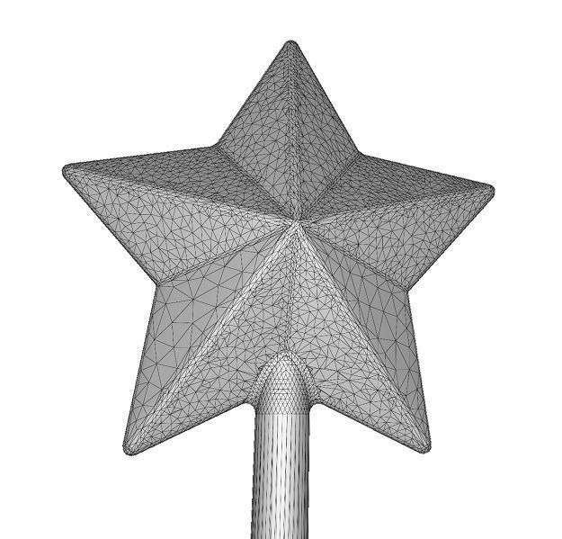 Kids Magic Wand Low-poly 3D model_3