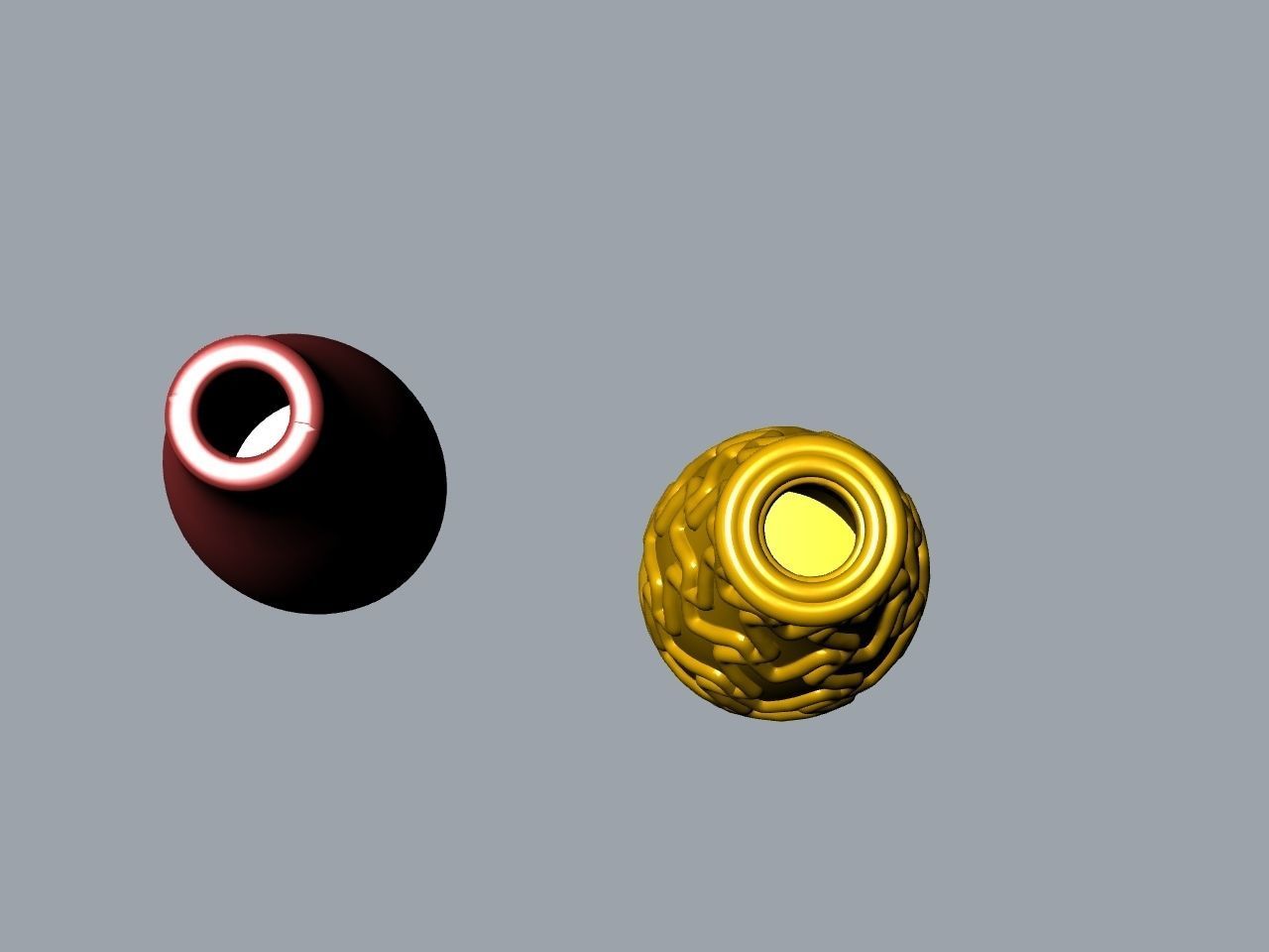 Textured plain flower vases stl files verified 3D print model_9