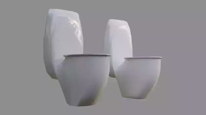 Toilet - Low and High poly