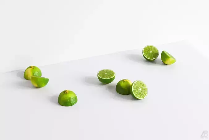 Lime  Low-poly 3D model