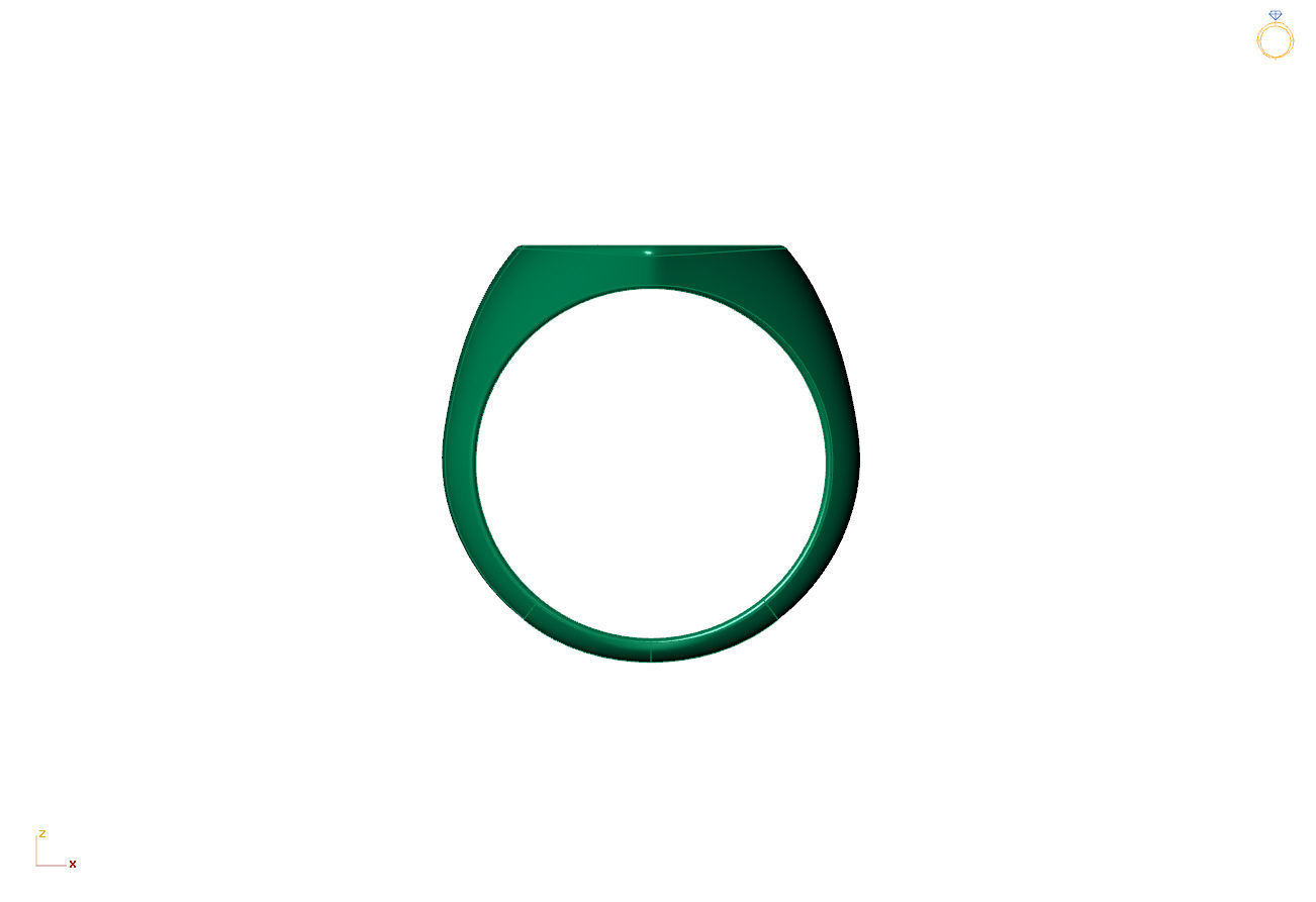 ANEL LETRA D 3D print model_3