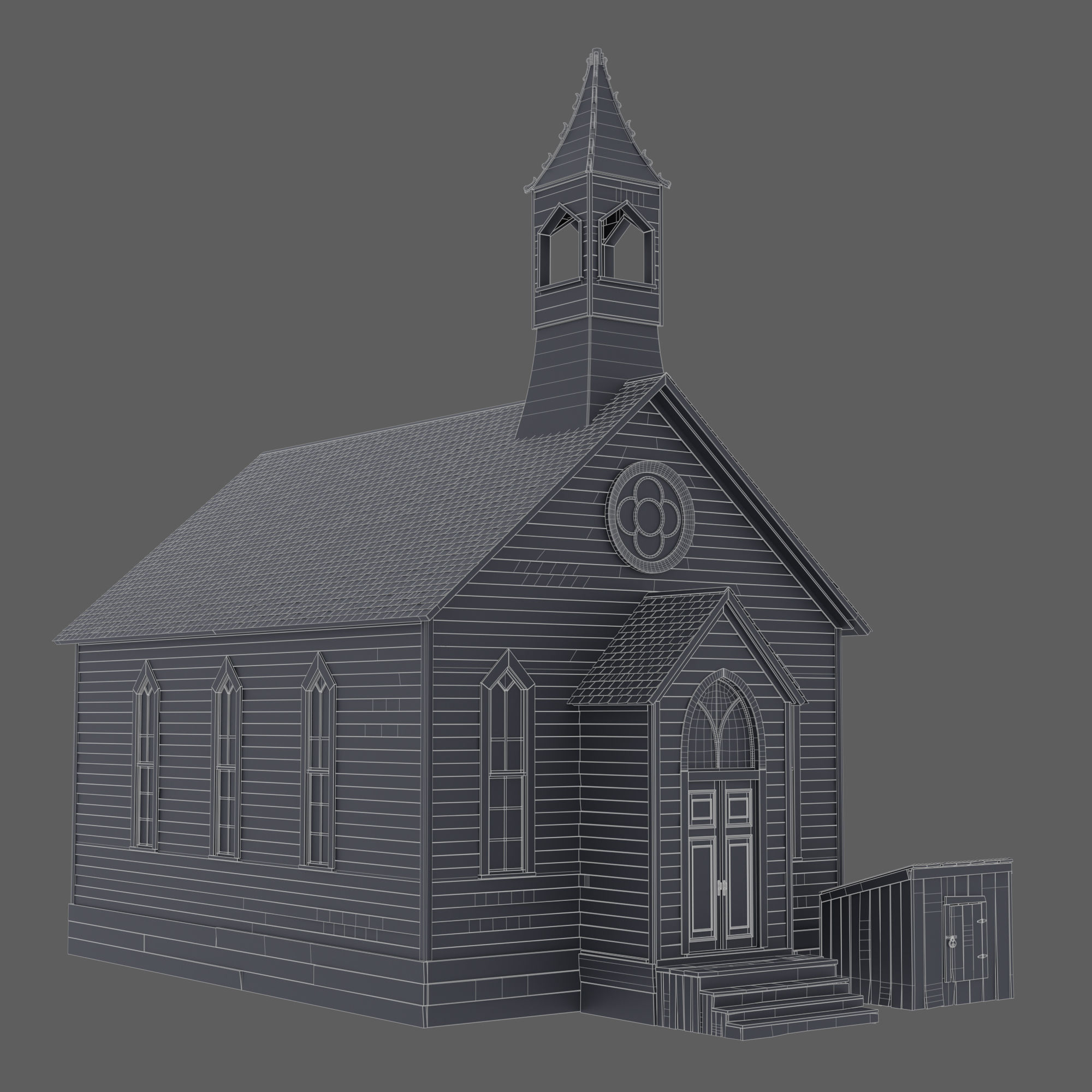 Old Chapel 3D model_3