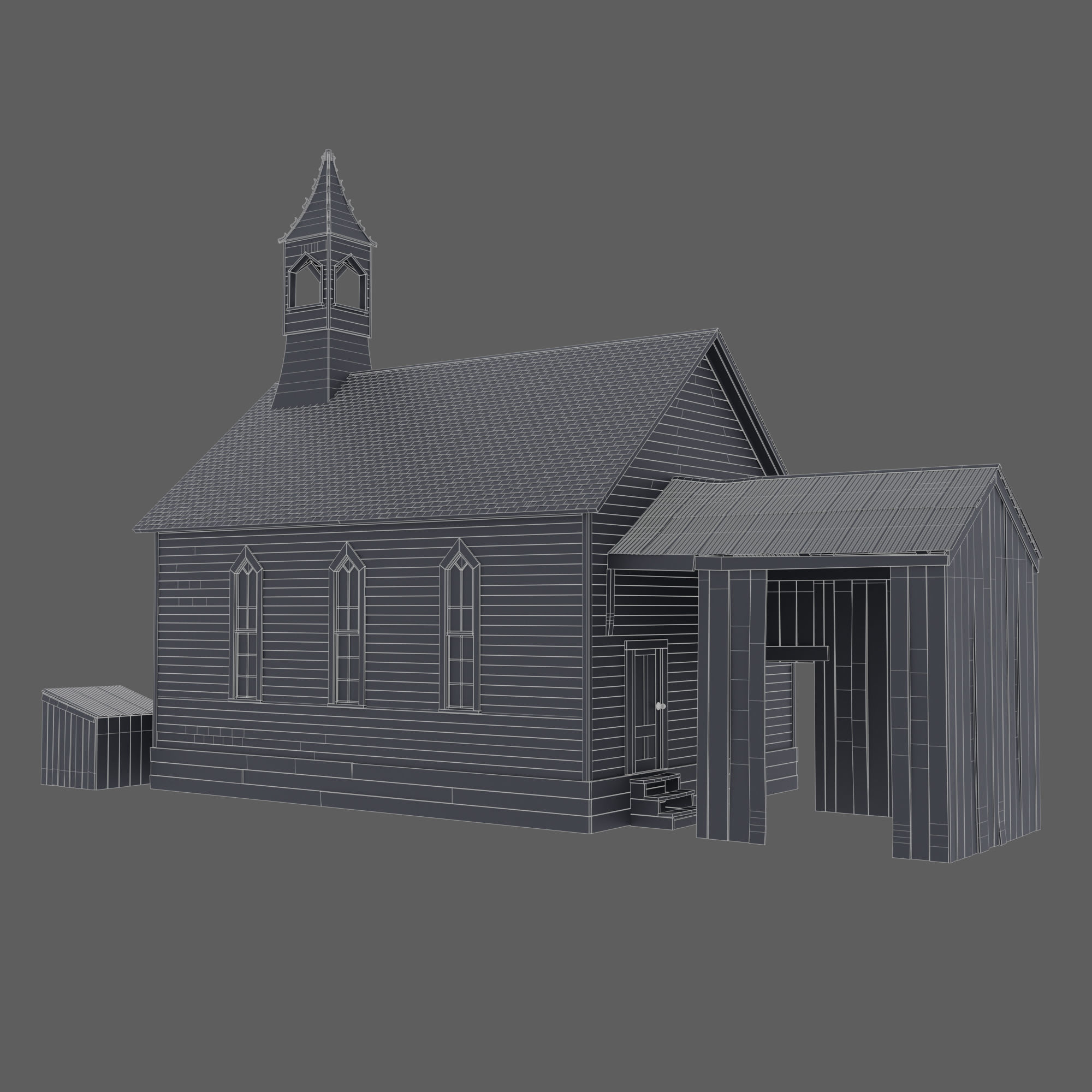 Old Chapel 3D model_6