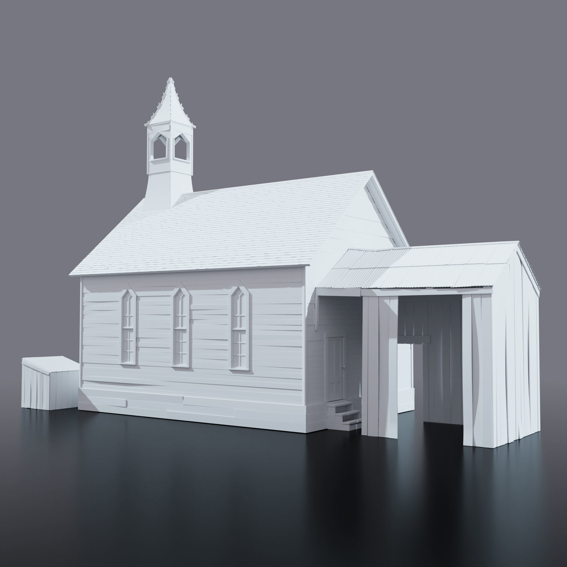 Old Chapel 3D model_5