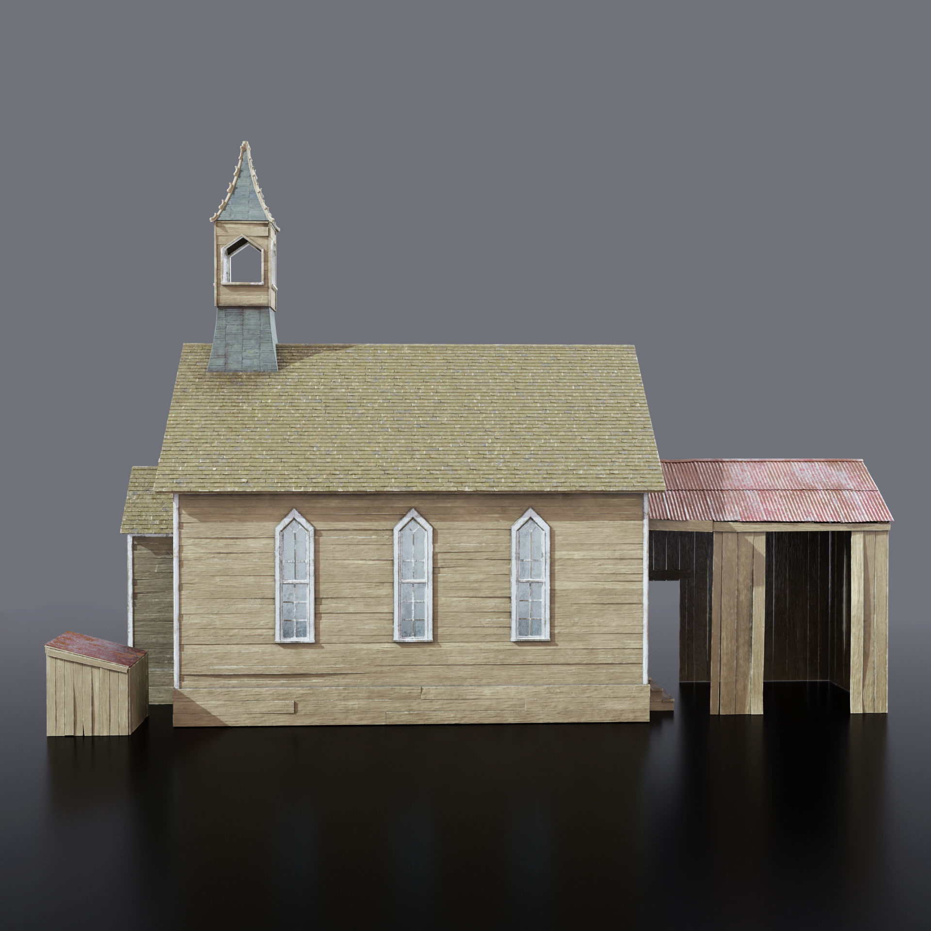 Old Chapel 3D model_7