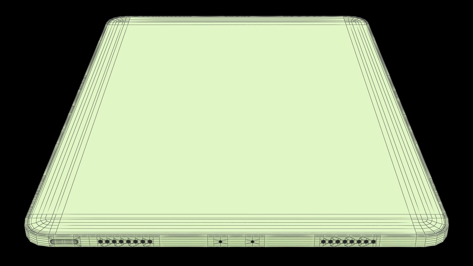 Apple iPad Pro 11 2021 Space Gray with Pencil Low-poly 3D model_34