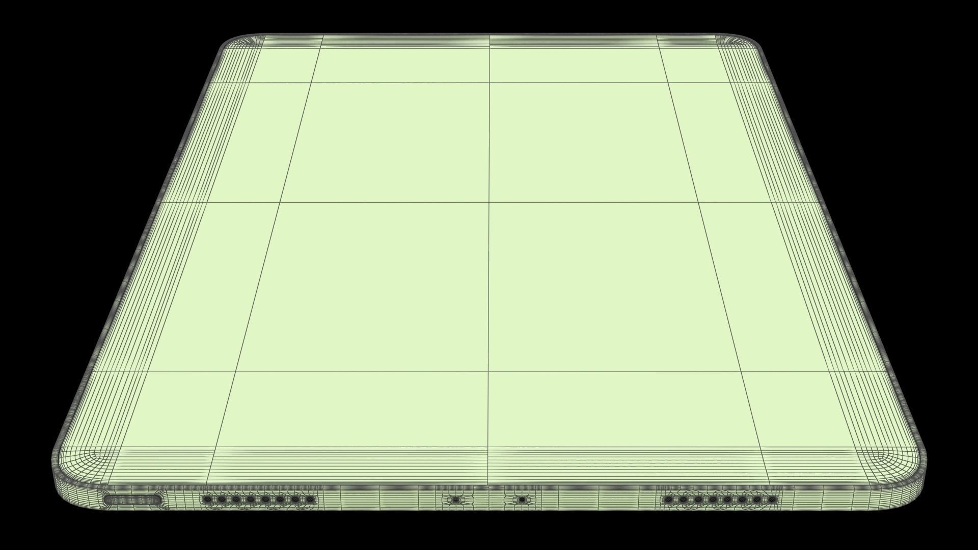 Apple iPad Pro 11 2021 Space Gray with Pencil Low-poly 3D model_33