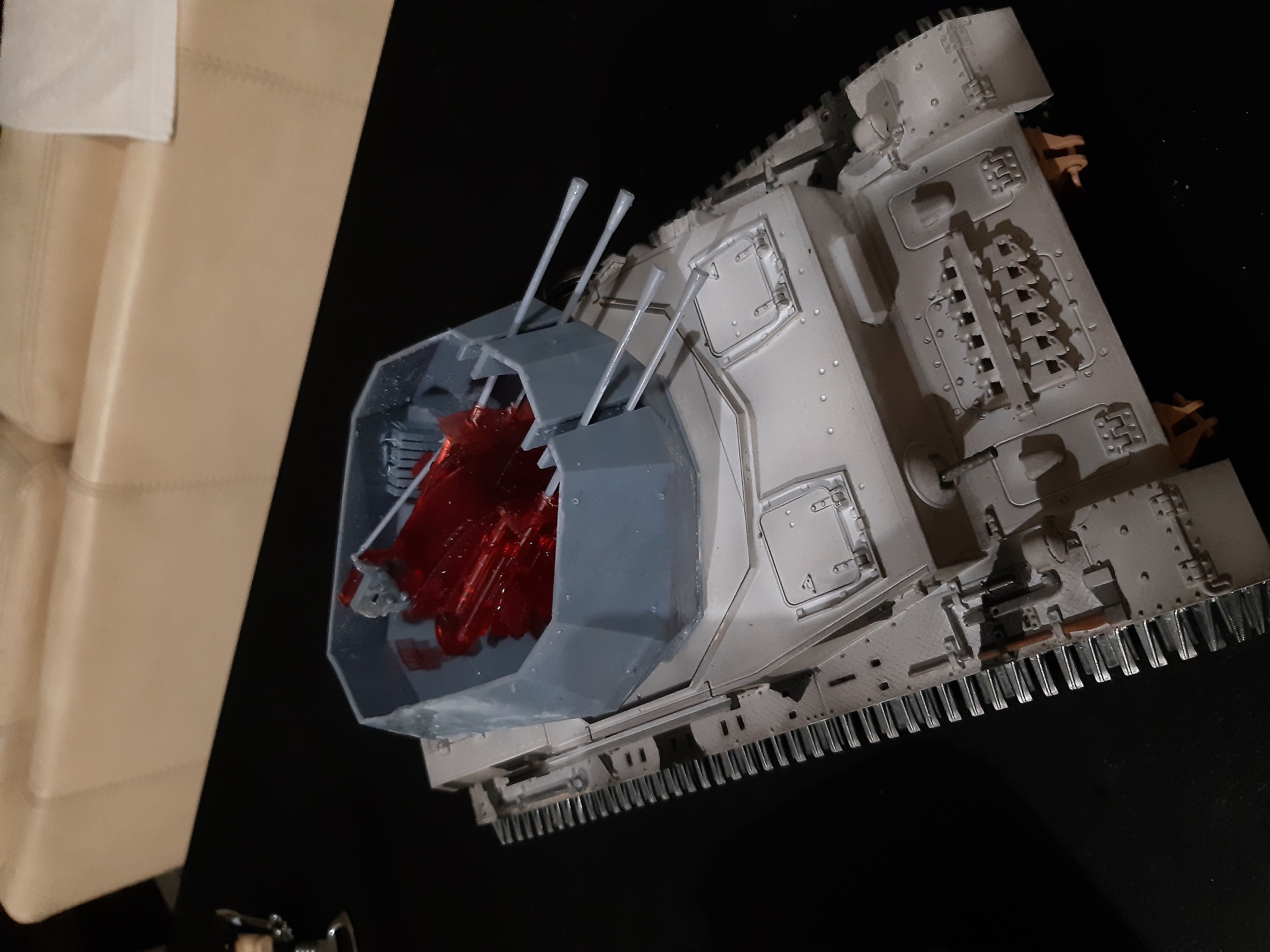 Flak Panzer IV Turret for rc tank Henglong or Taigen 3D print model_2