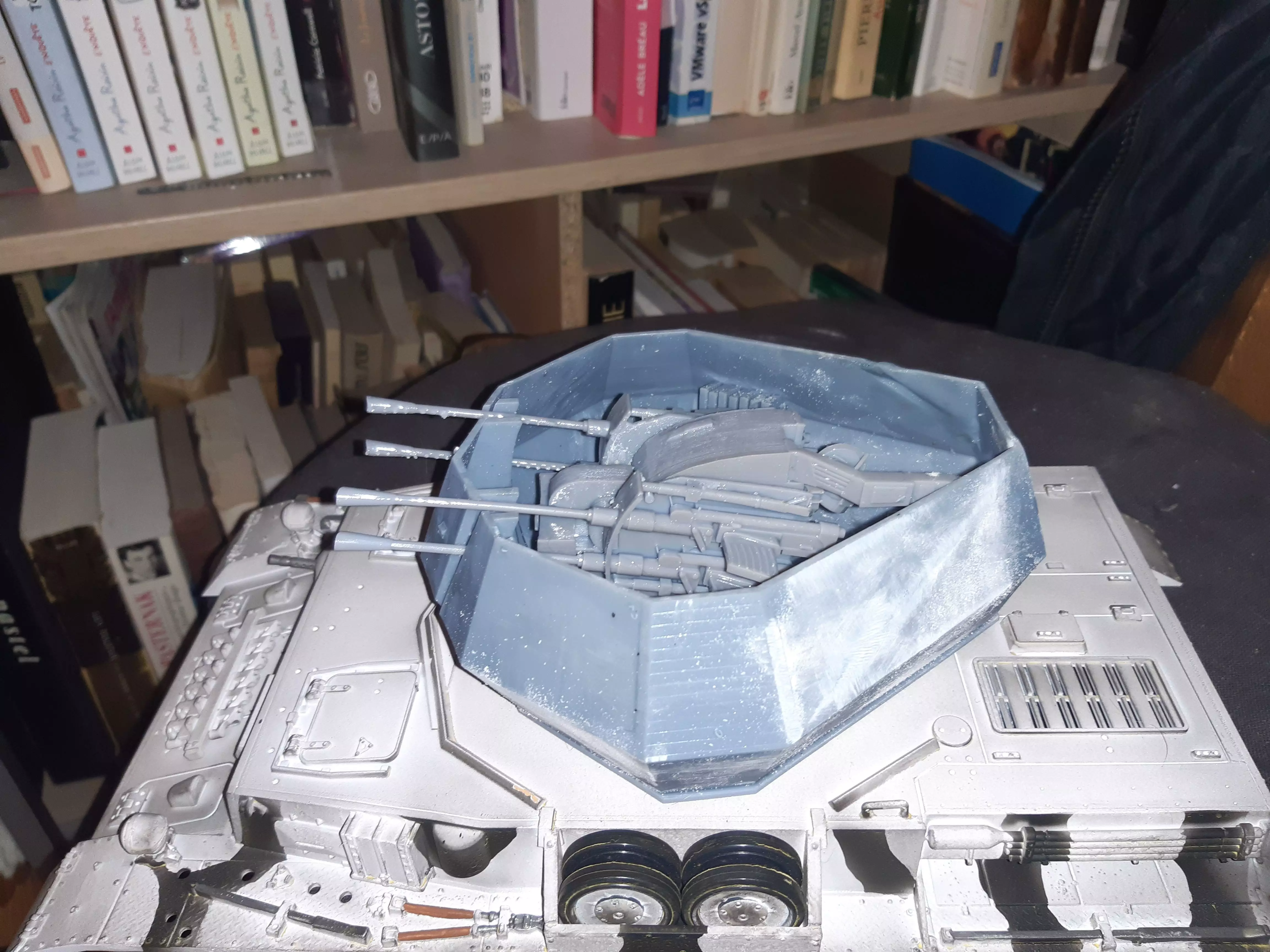 Flak Panzer IV Turret for rc tank Henglong or Taigen 3D print model_0