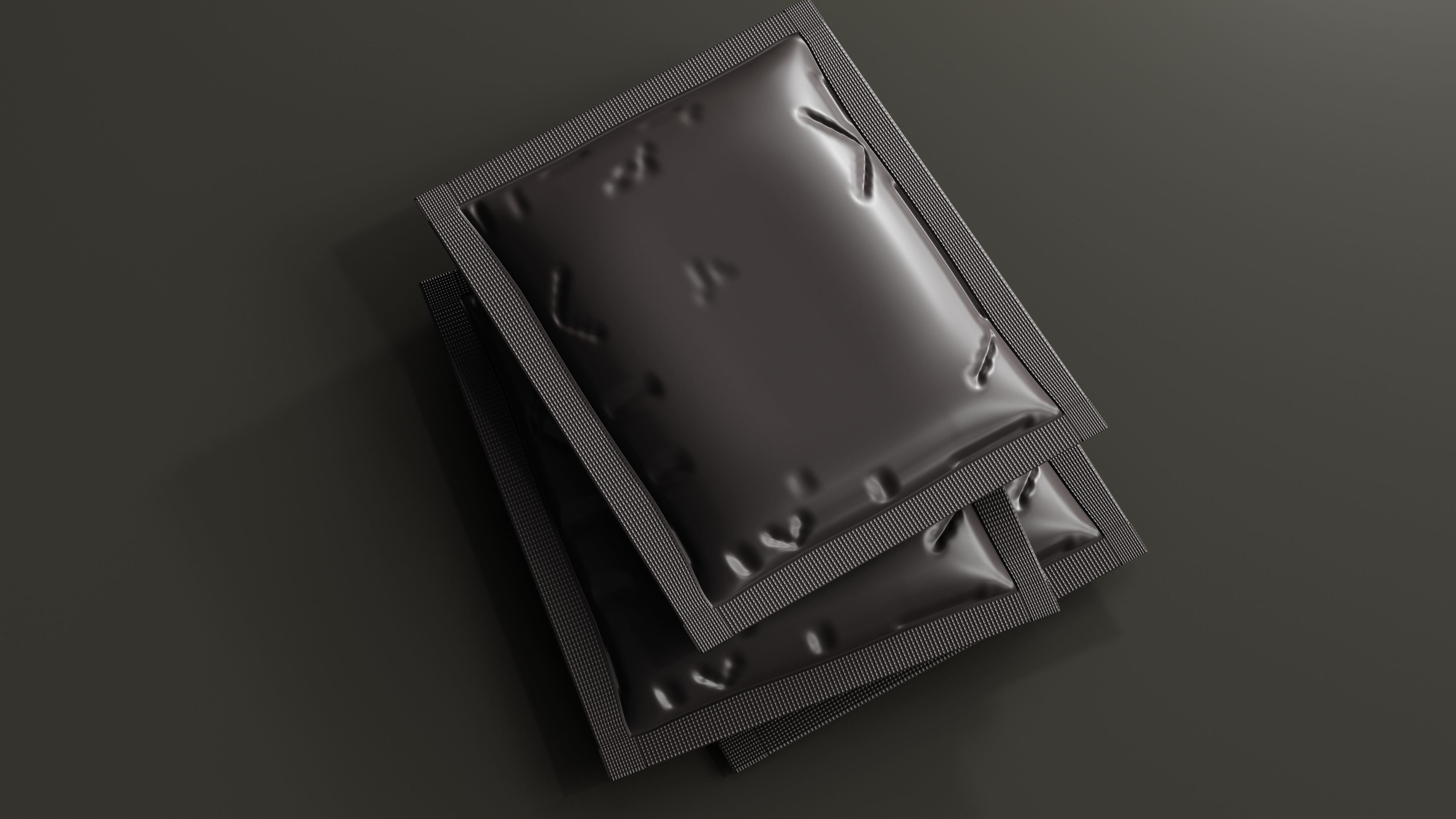 Sachet Packet 3D model_1