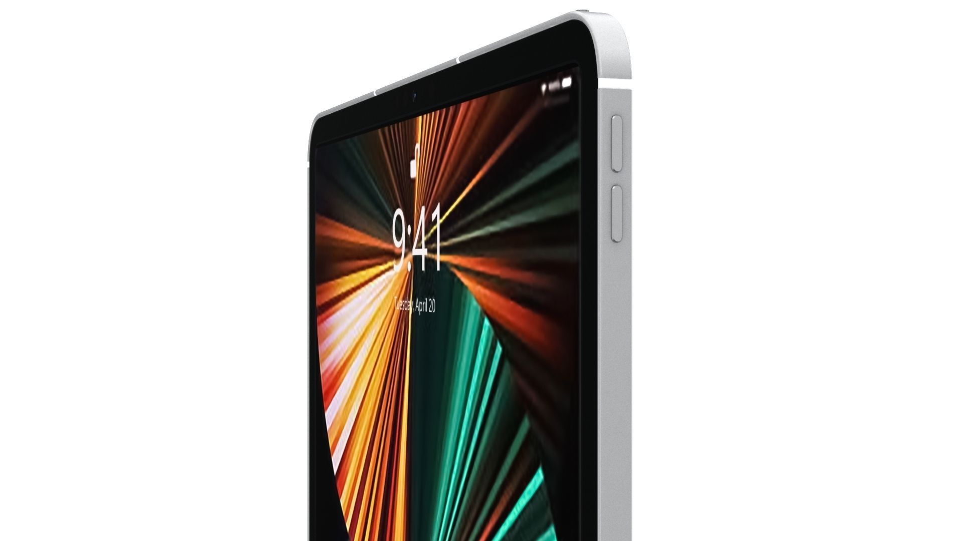 Apple iPad Pro 12-9 2021 All Colors with pencil Low-poly 3D model_30