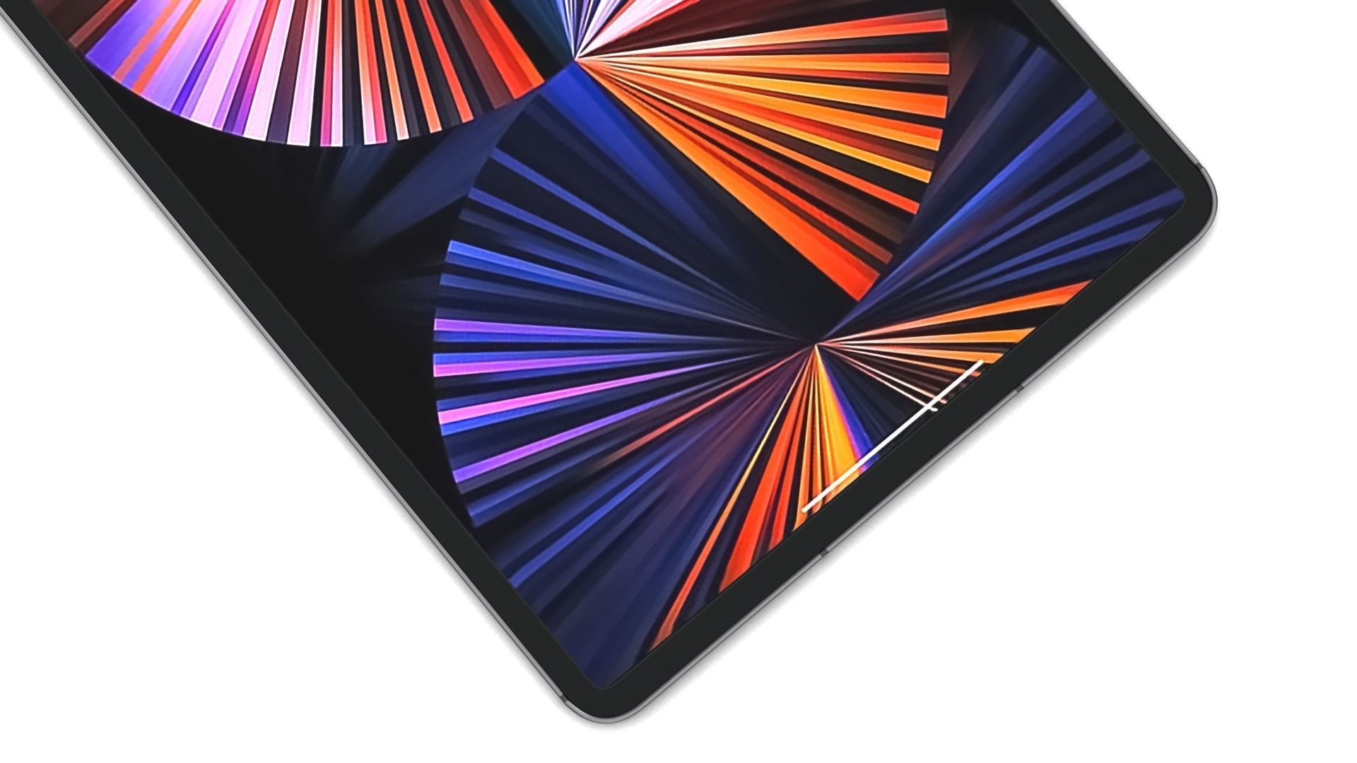 Apple iPad Pro 12-9 2021 All Colors with pencil Low-poly 3D model_8