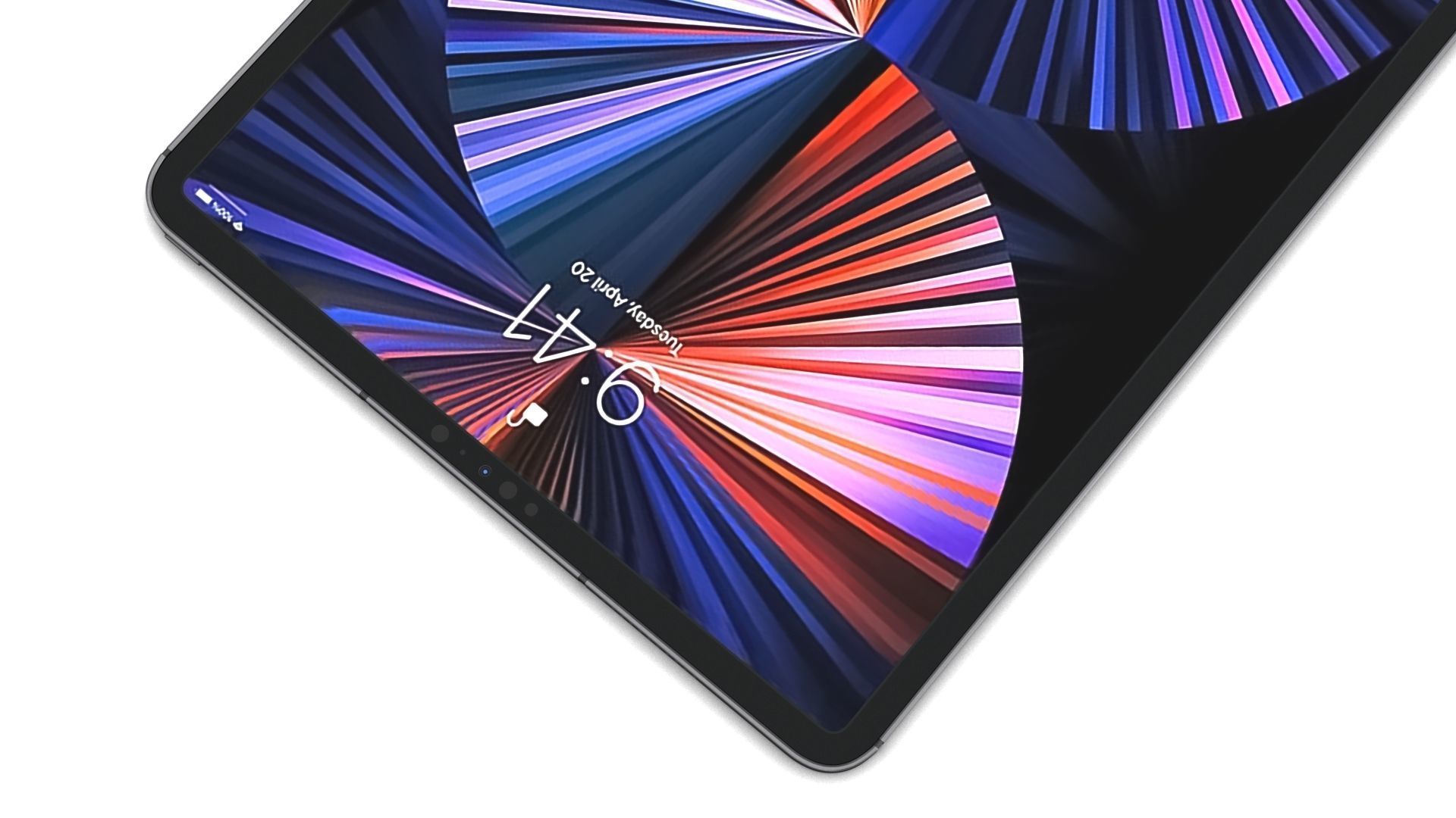 Apple iPad Pro 12-9 2021 All Colors with pencil Low-poly 3D model_7