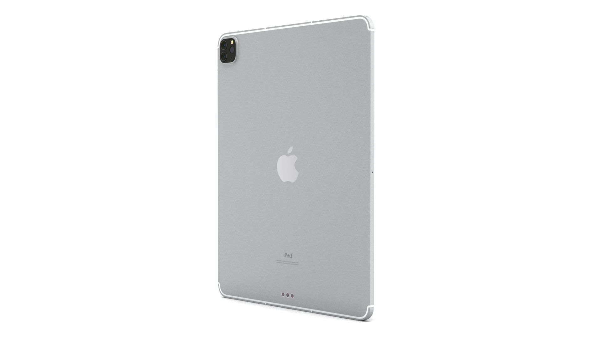 Apple iPad Pro 12-9 2021 All Colors with pencil Low-poly 3D model_27