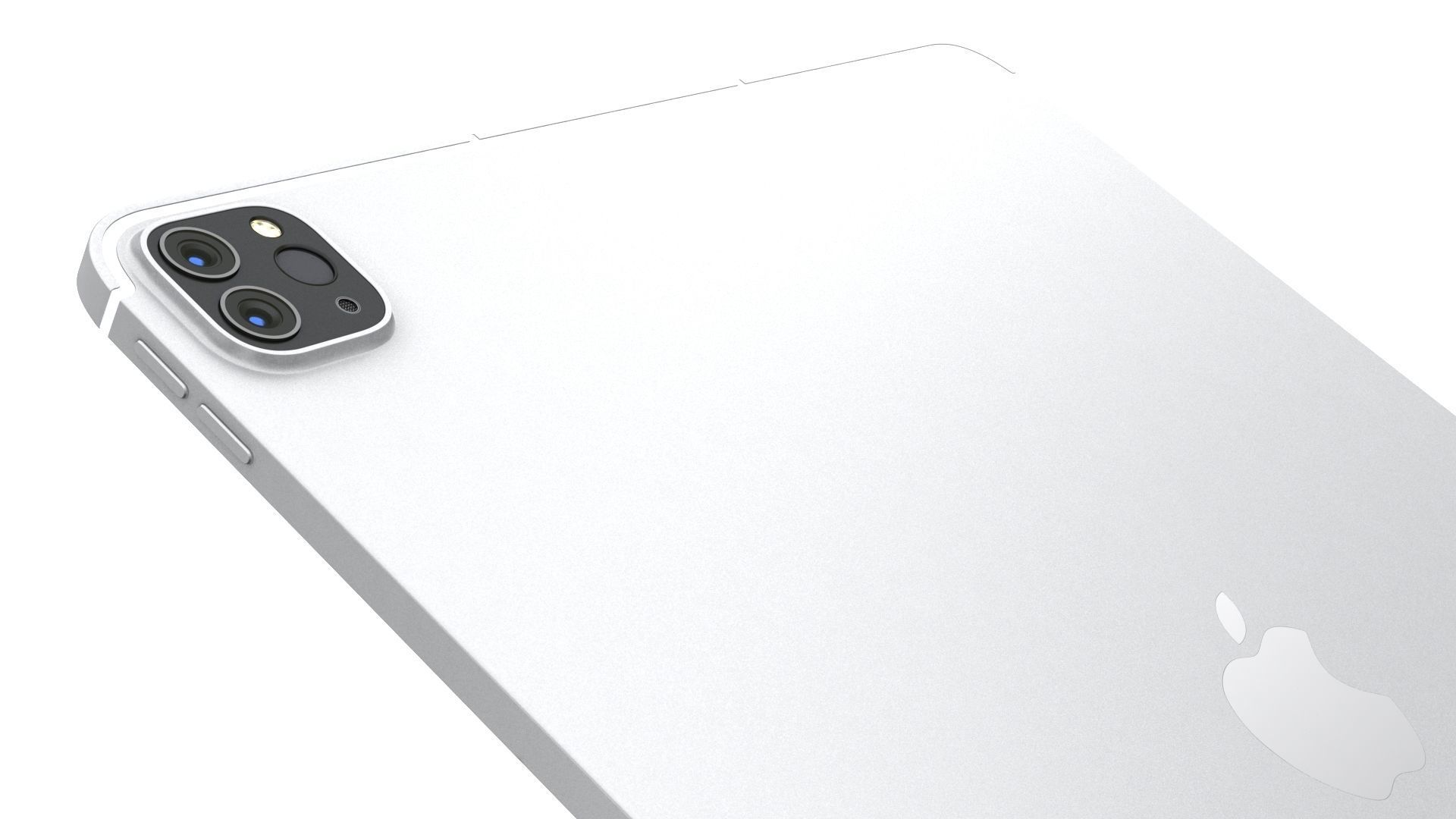 Apple iPad Pro 12-9 2021 All Colors with pencil Low-poly 3D model_28