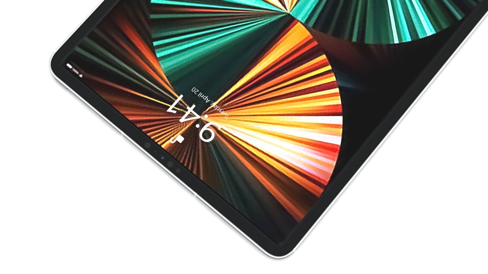 Apple iPad Pro 12-9 2021 All Colors with pencil Low-poly 3D model_24