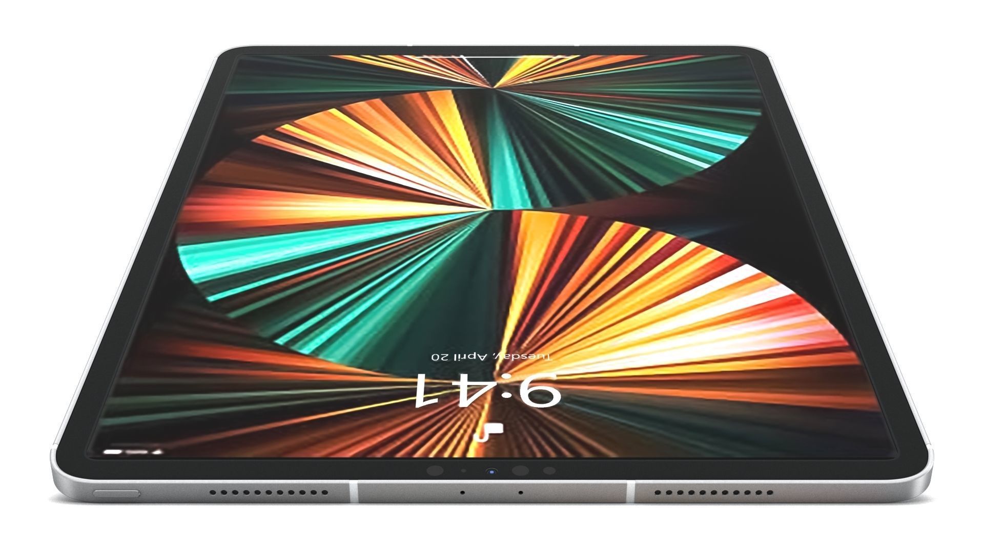 Apple iPad Pro 12-9 2021 All Colors with pencil Low-poly 3D model_32