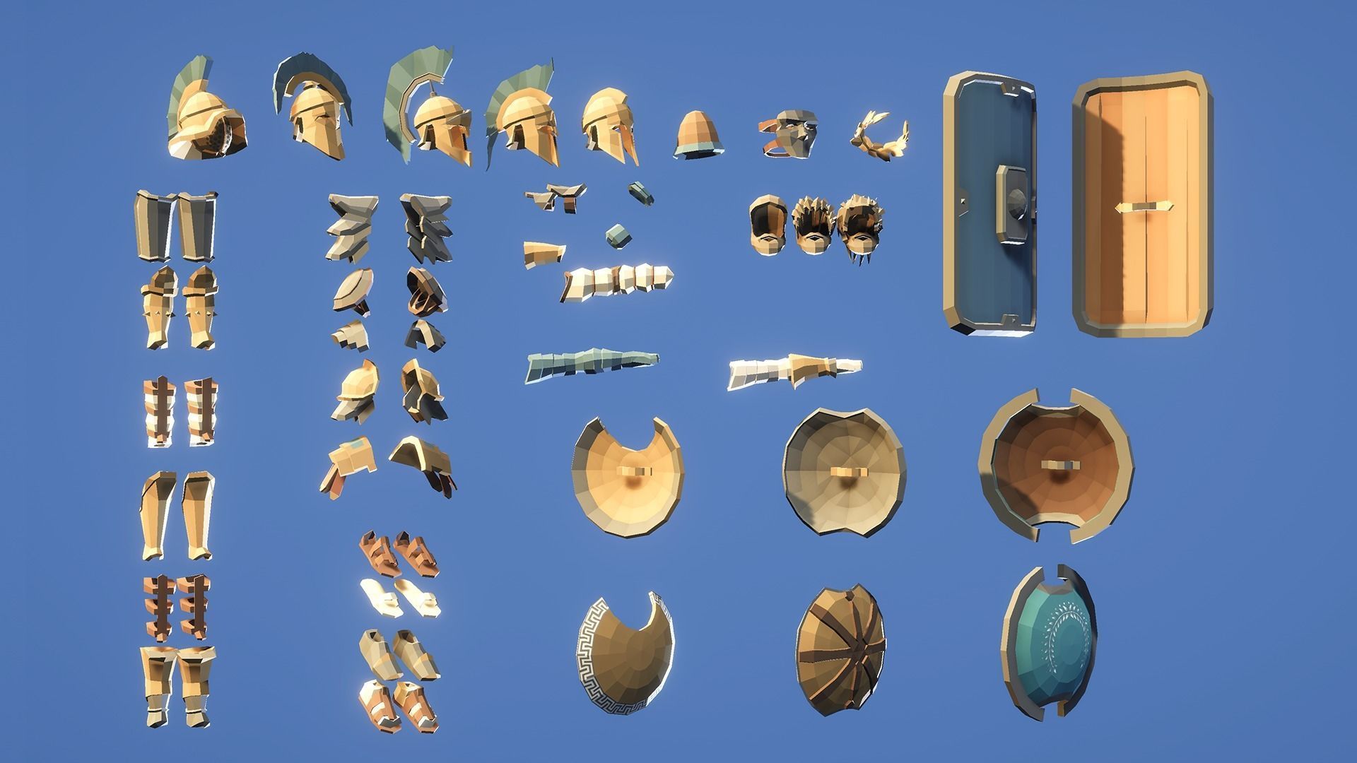 Ancient Rome Characters Low-poly 3D model_4