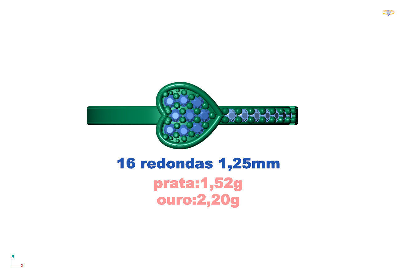 Anel lover 3D print model_6