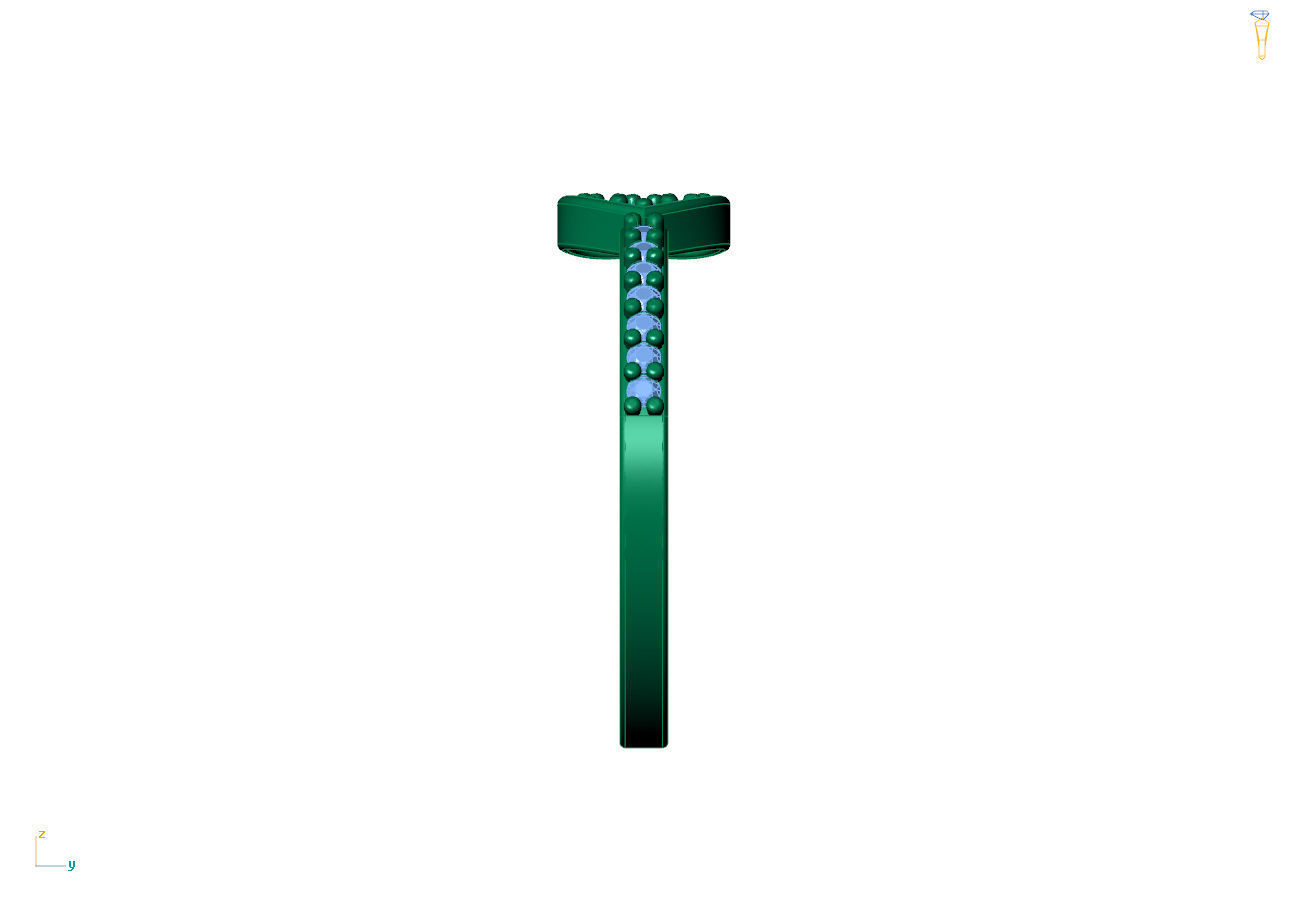 Anel lover 3D print model_3