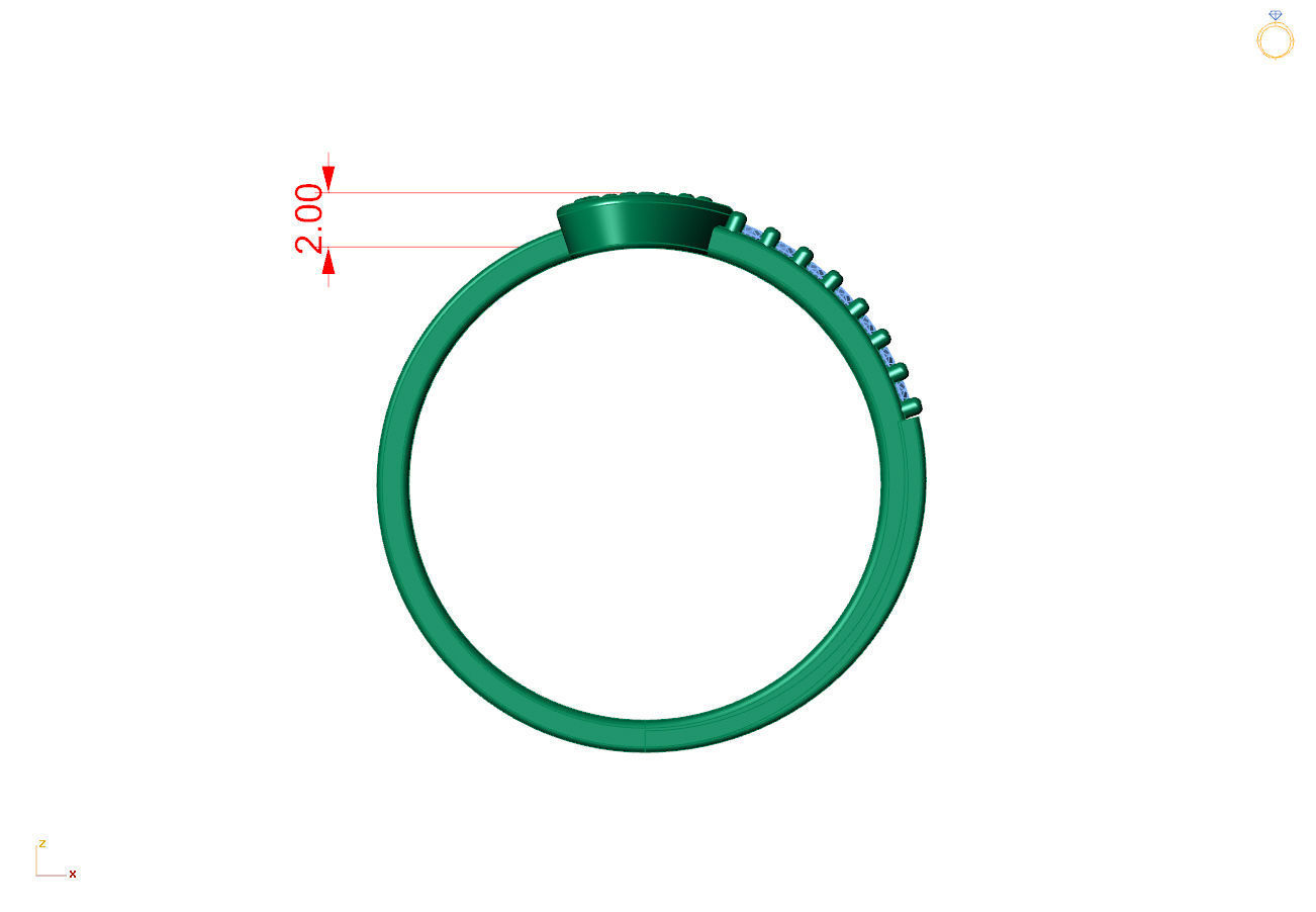 Anel lover 3D print model_2