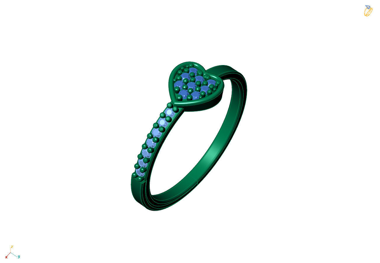 Anel lover 3D print model_4