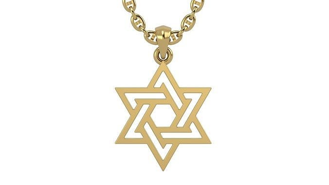 Star of david V9 3D print model