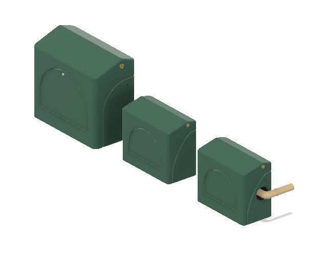 Model Railway - Commercial Industrial Gas Meter Housings 3D print model_1