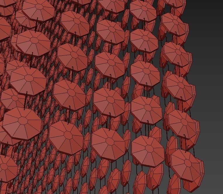 Luxury Designer Italian Square Crystal Chandelier 3D model_3