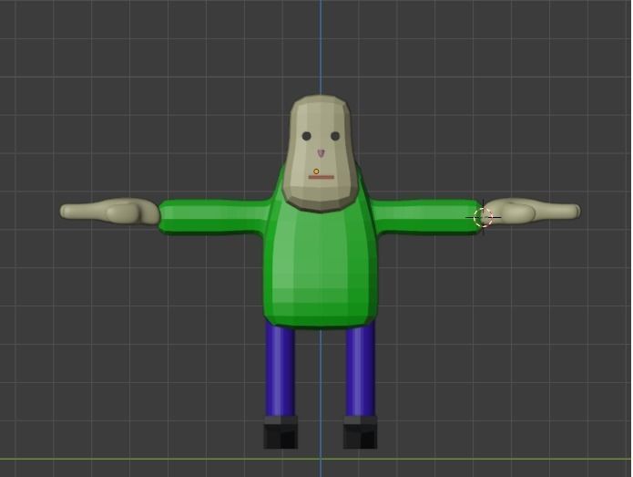 Low Poly Character Low-poly 3D model_2