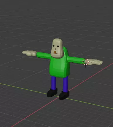 Low Poly Character Low-poly 3D model_0