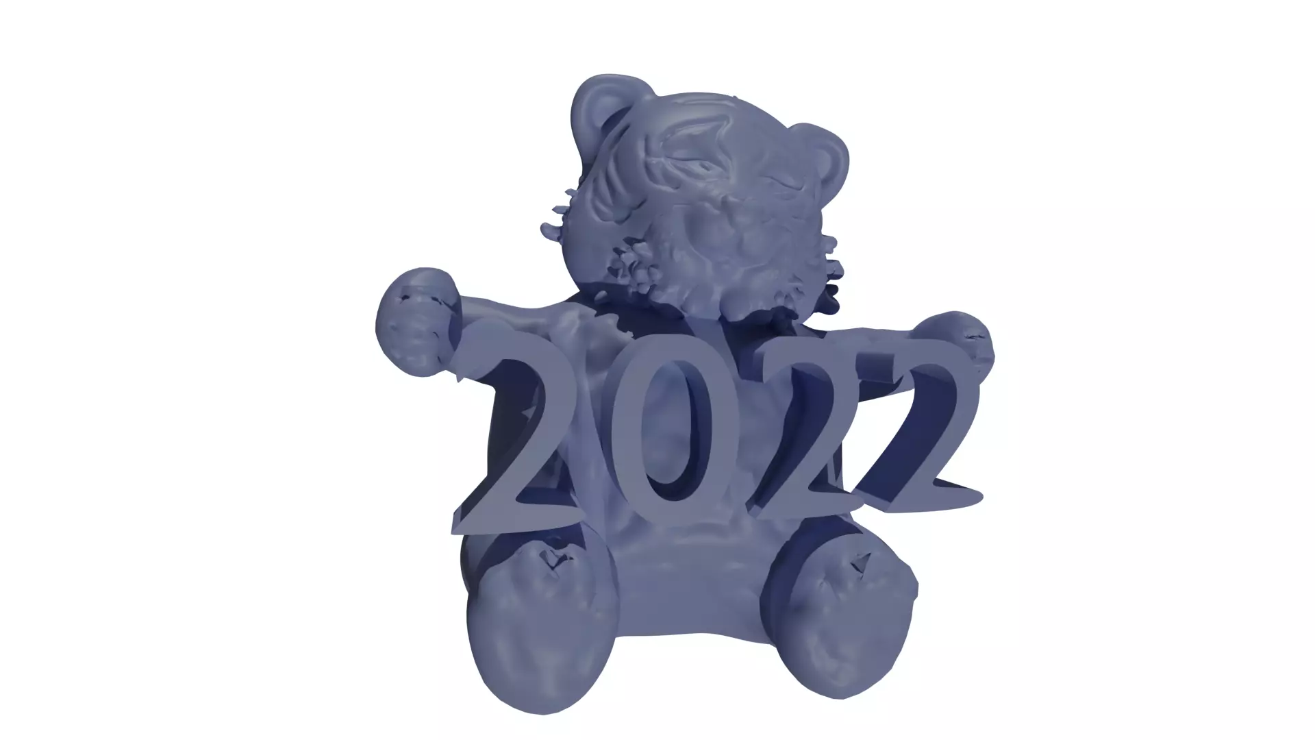 Sign zodiac tiger 3D model 3D print model_0