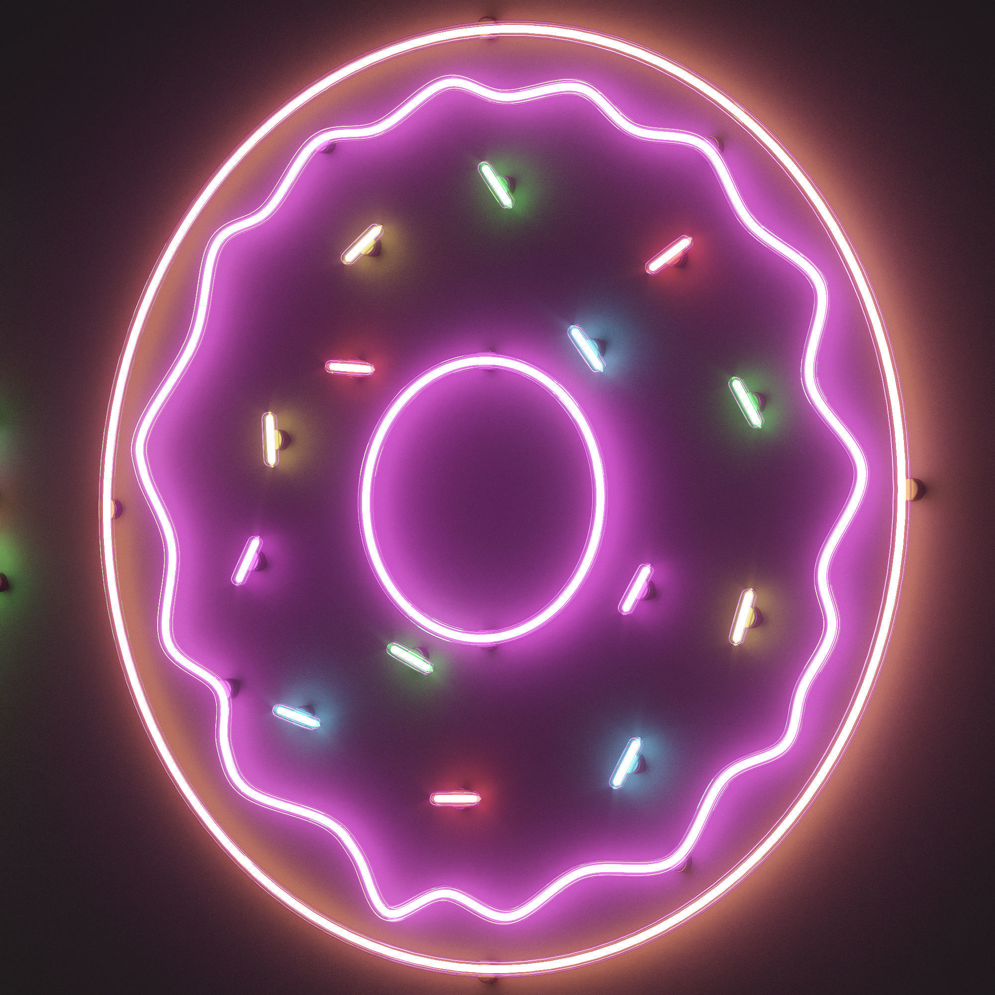 Neon Set 20 3D model_1