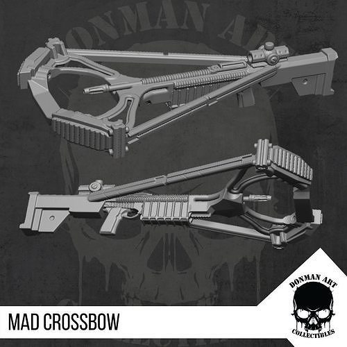 Mad Crossbow for 6 inch Action Figures 3D print model