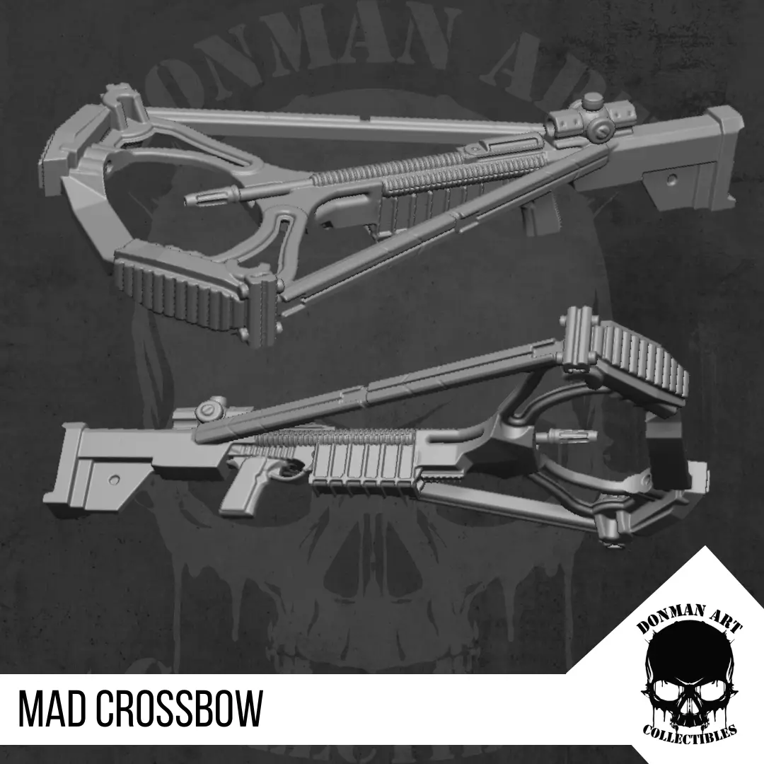 Mad Crossbow for 6 inch Action Figures 3D print model