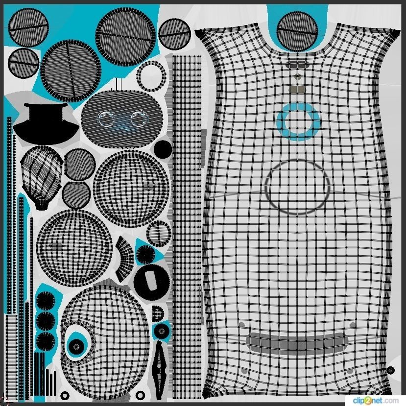 ASUS ZANBO Junior Low-poly 3D model_5