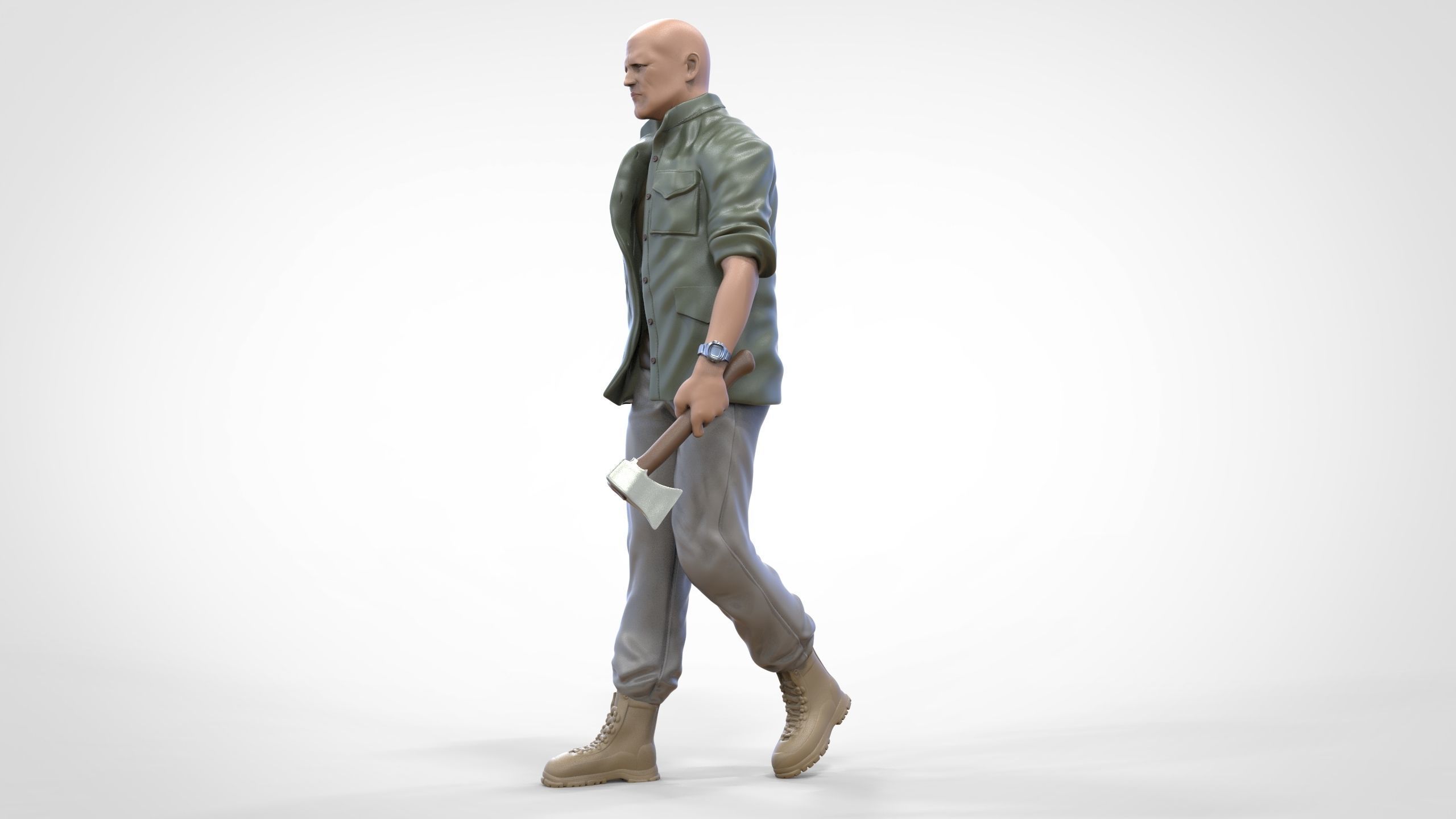 N8 F9 Deckard Shaw Jason Statham in Hobbs and Shaw 3D print model_11