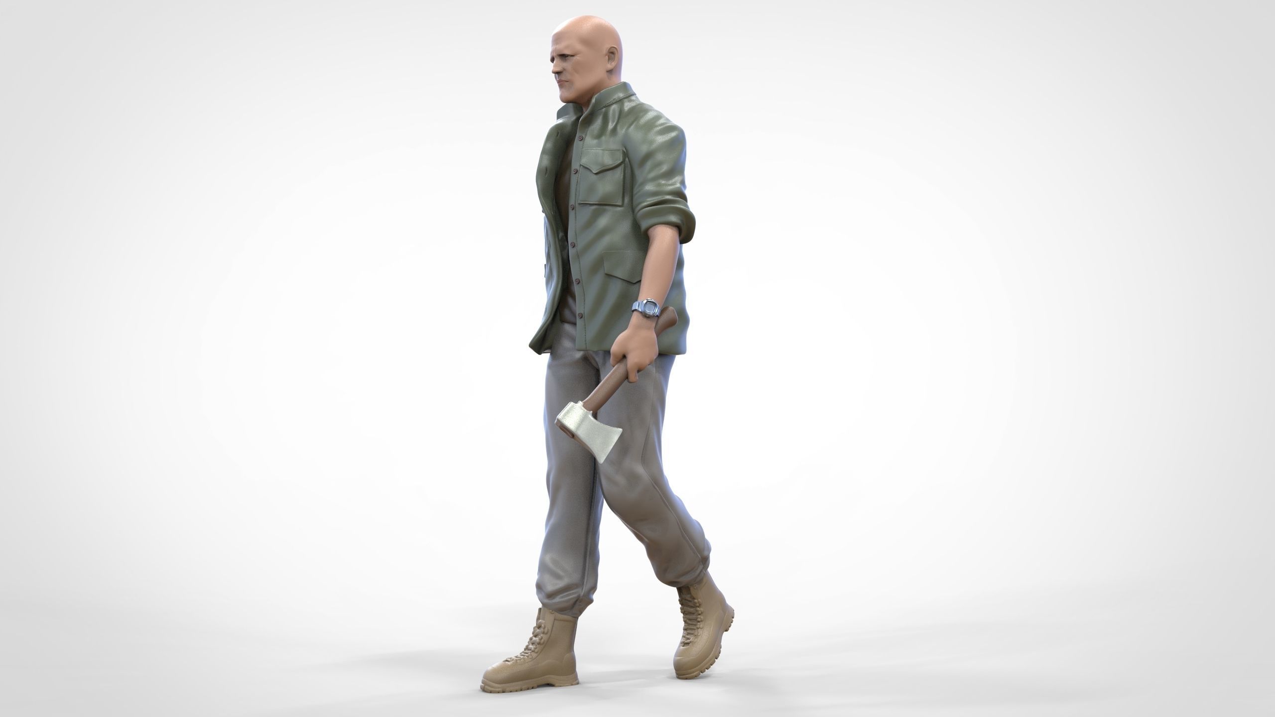 N8 F9 Deckard Shaw Jason Statham in Hobbs and Shaw 3D print model_9