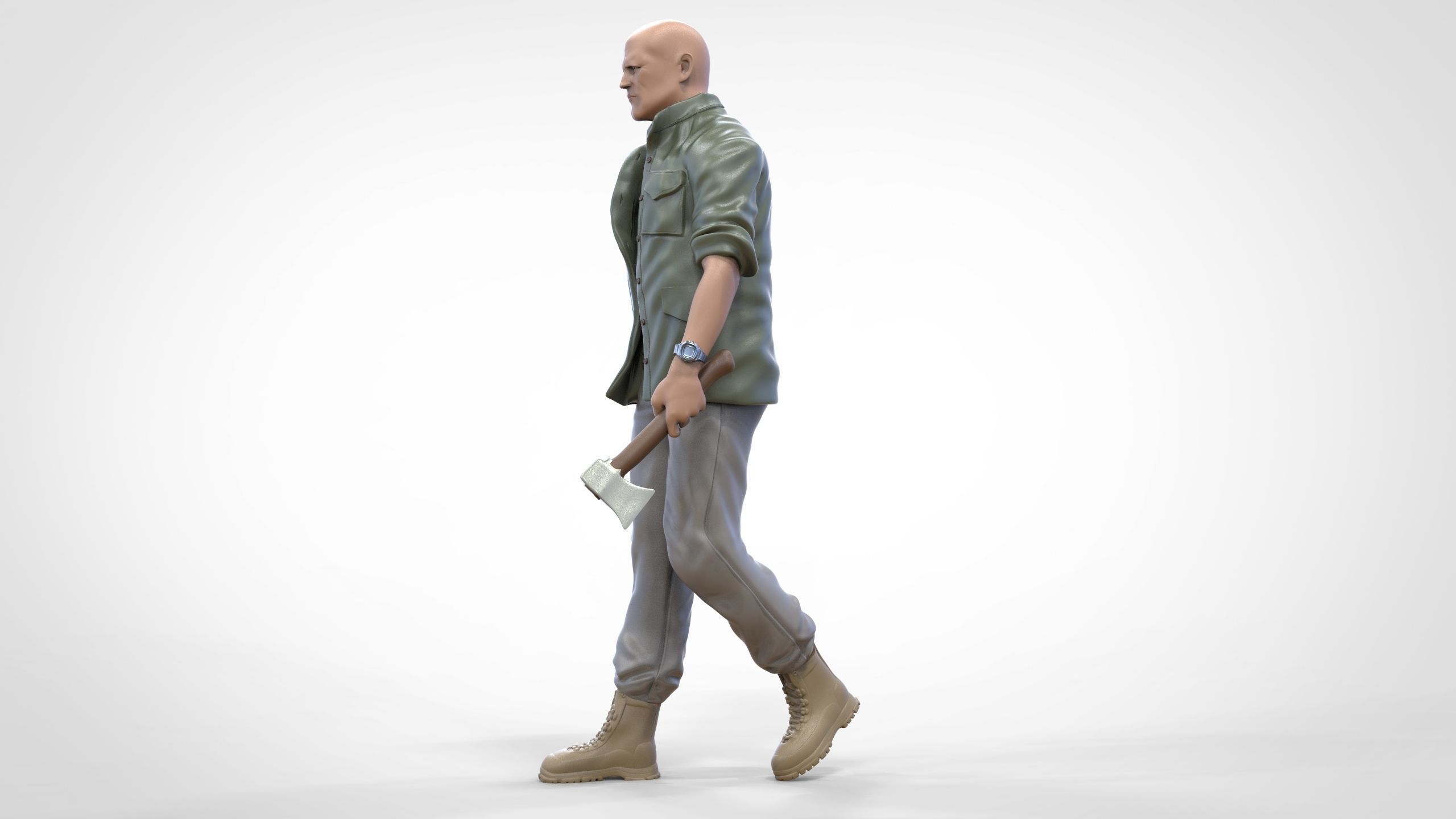 N8 F9 Deckard Shaw Jason Statham in Hobbs and Shaw 3D print model_12