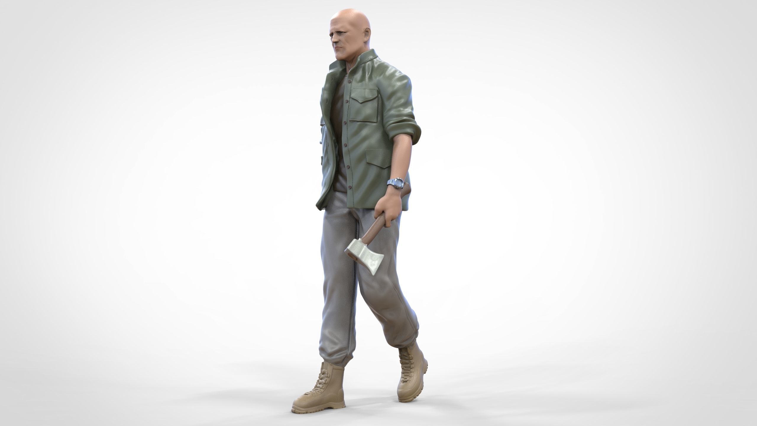 N8 F9 Deckard Shaw Jason Statham in Hobbs and Shaw 3D print model_8